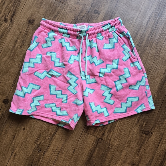 crown & ivy Other - crown & ivy Pink and Blue Patterned Men Shorts